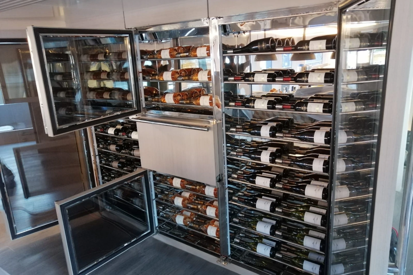 yacht cooler wine cabinet